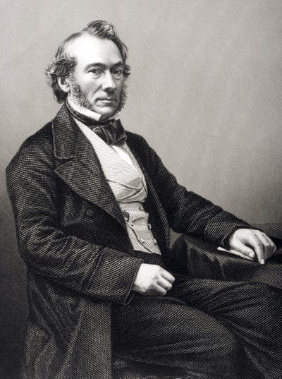 Richard Cobden (1783-1862) gegraveerd door D.J. Pound van een foto, uit 